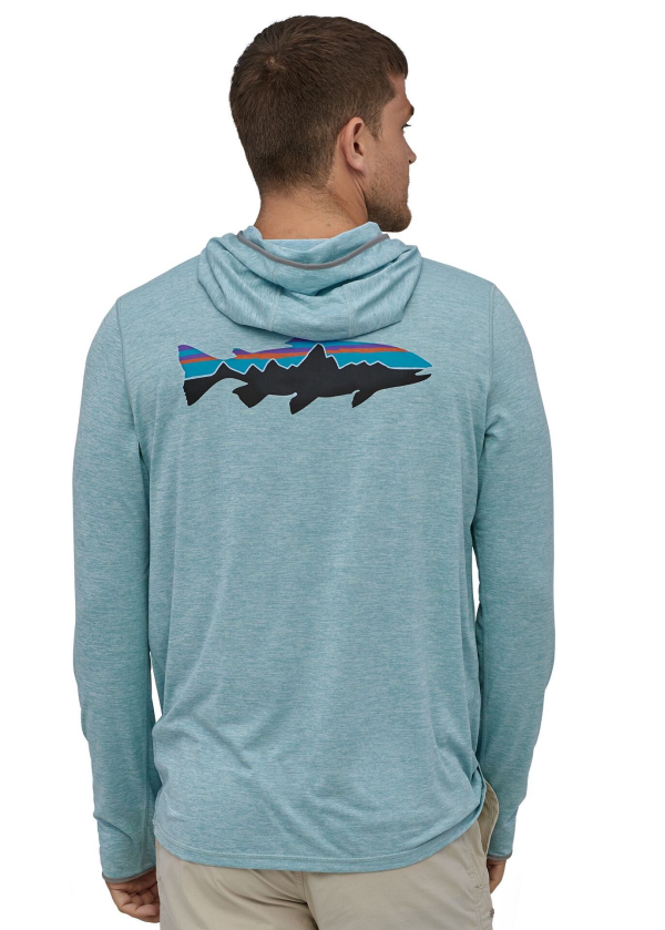 Patagonia Tropic Comfort Hoody II 52124 FRBY Model Back Patagonia Tropic Comfort Hoody II 52124 FRBY Model Back